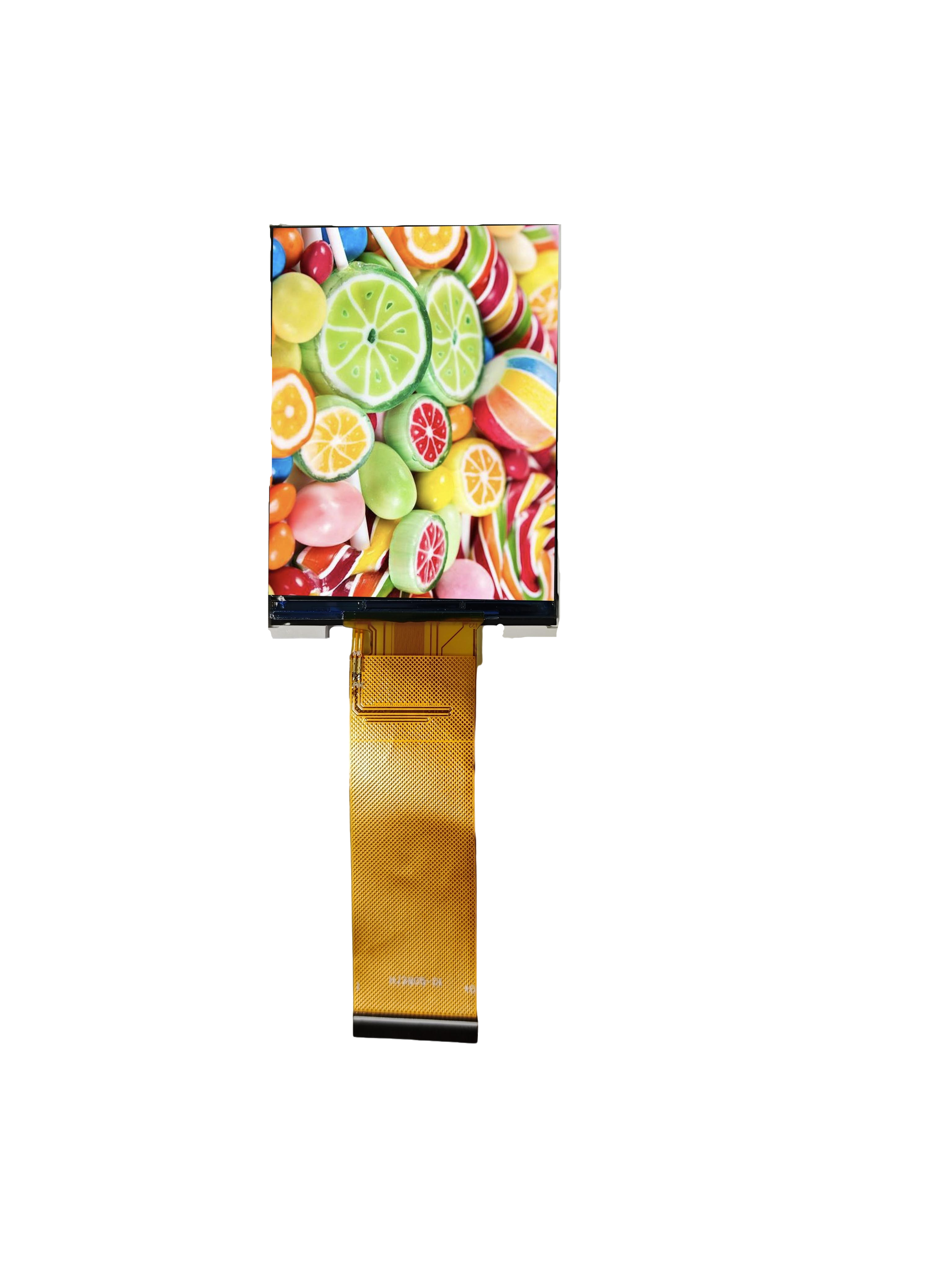 2.8 inch transflective display, readable in sunlight without backlight LED