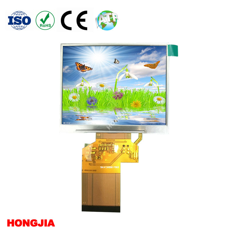 5 inch sunlight-readable display, semi-reflective and semi-transparent, low power consumption